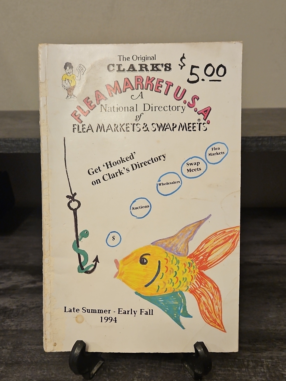 Vintage 1994 Clark's Flea Market U.S.A. National Directory Book